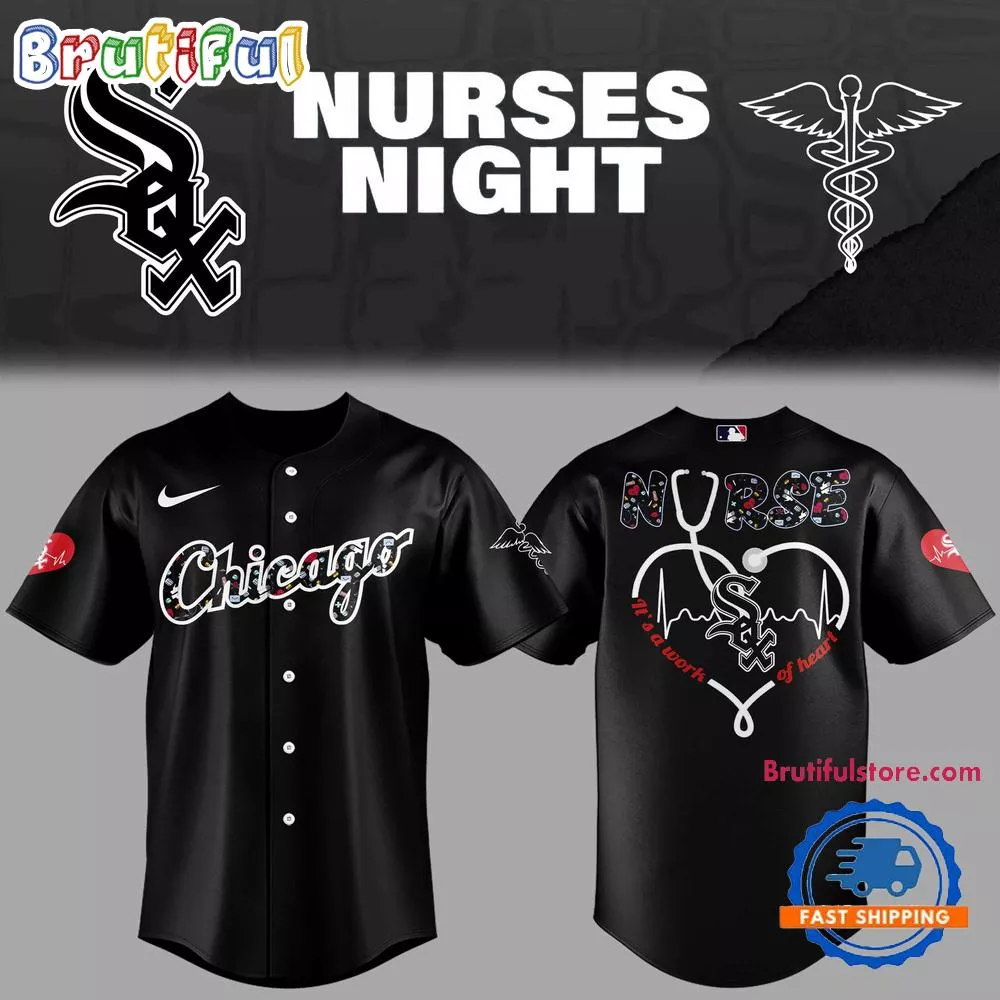Chicago White Sox NURSES NIGHT 2025 Black Baseball Jersey