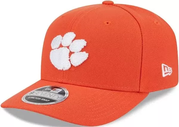 CLEMSON TIGERS TEAM COLLECTIVE 9SEVENTY STRETCH-SNAP ADJUSTABLE HAT - ORANGE