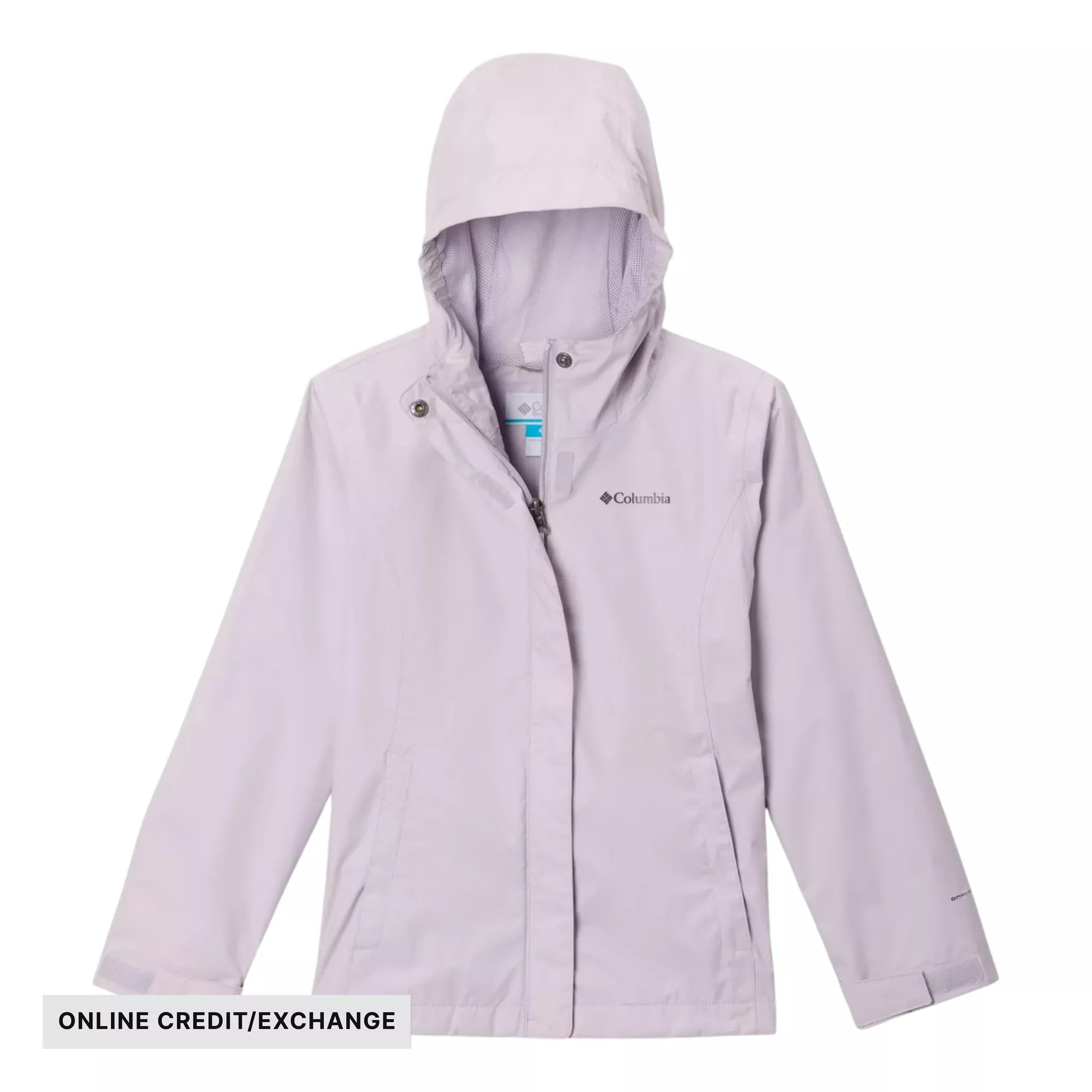 Columbia Girls' Arcadia Rain Jacket - Lavender Pearl