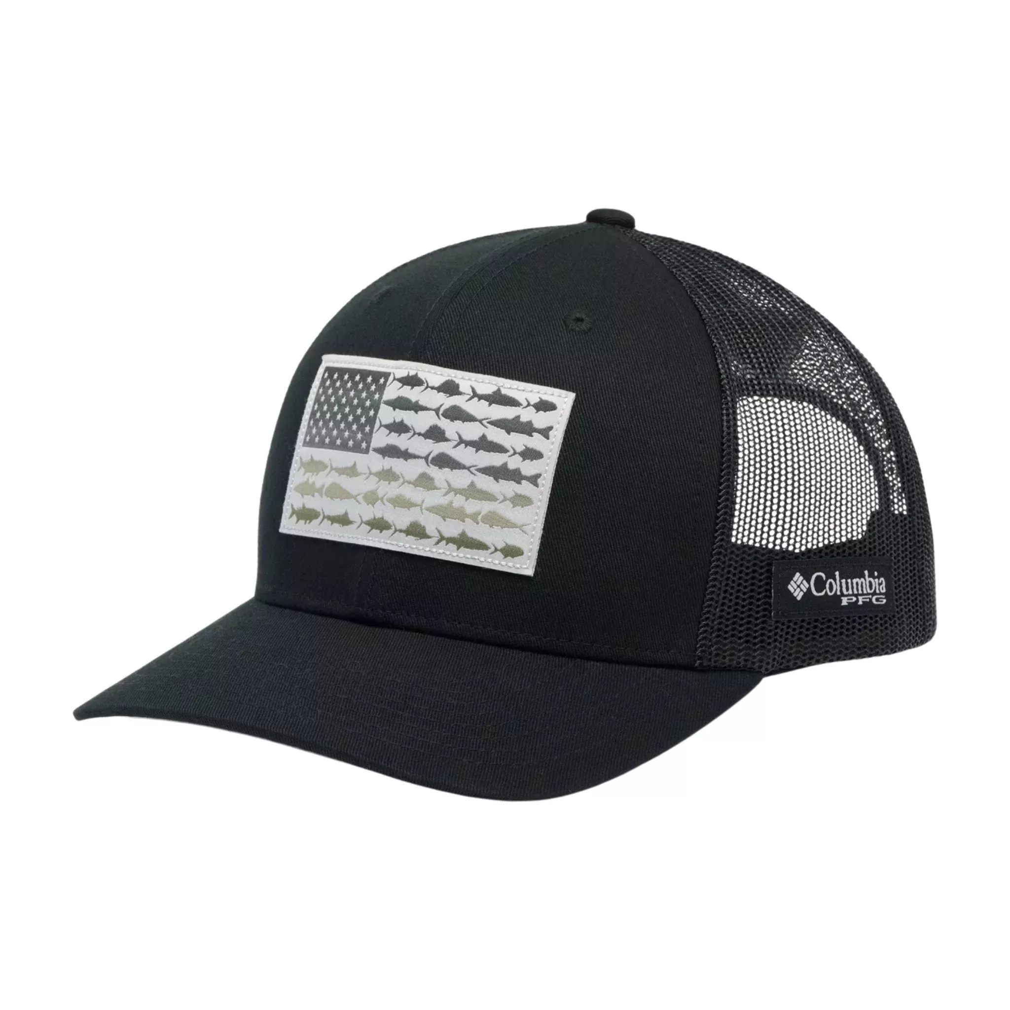 Columbia PFG Fish Flag Mesh Snapback - Black/Cool Grey