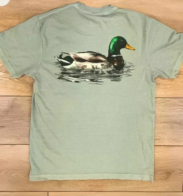 Combat Waterfowl Men's Drifting Mallard Tee - Bay