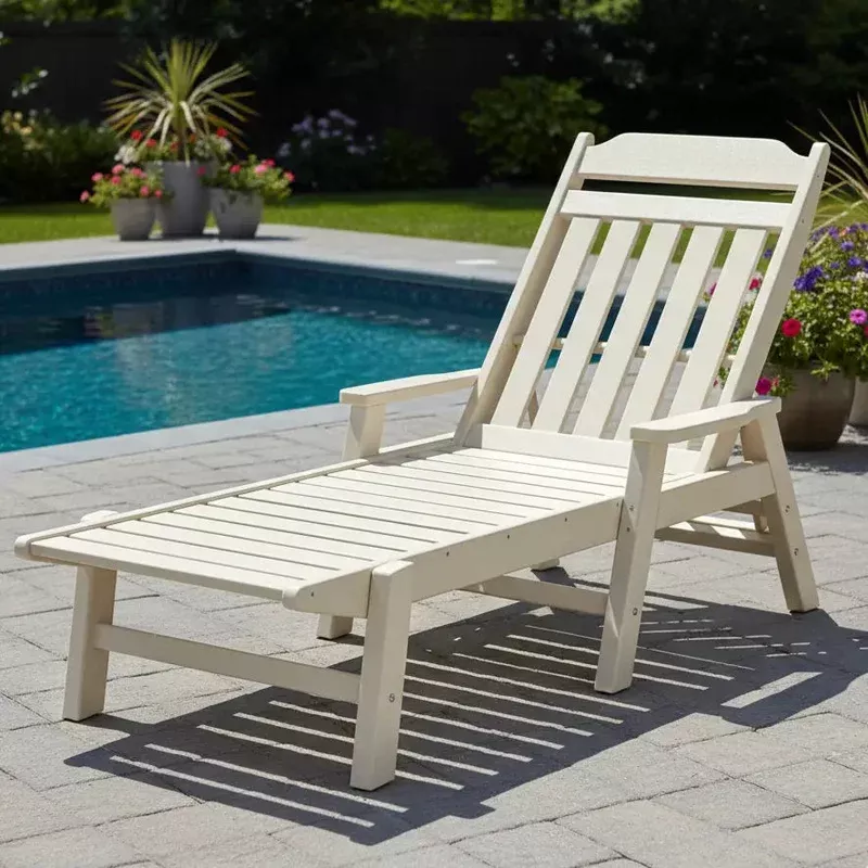 Country Living Chaise Lounge W/ Arms