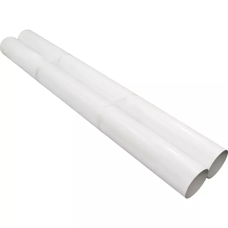 Cut Extruded Pvc Pipe, 7.75 ” Od X 7.50 ” Id X 15 Ft.