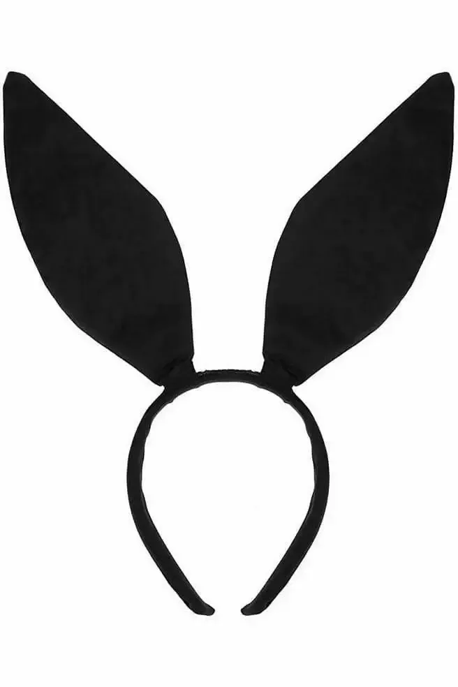 Daisy Corsets Black Satin Bunny Ears