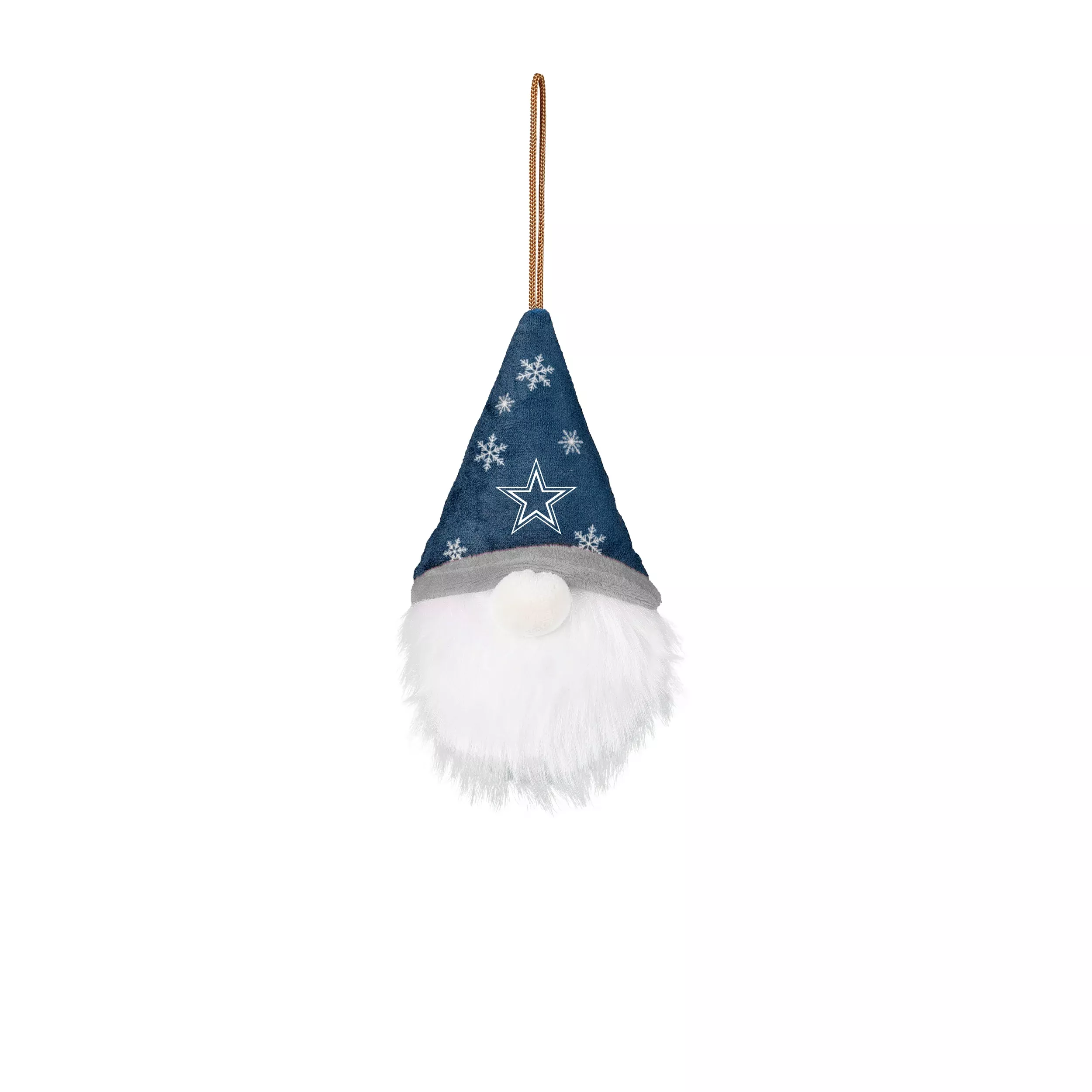 DALLAS COWBOYS PLUSH GNOME ORNAMENT – SNOWFLAKE