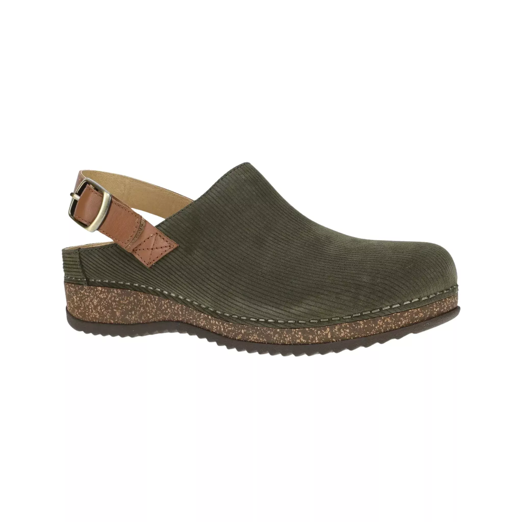 Dansko Women’s Merrin Shoes – Olive Suede Mule