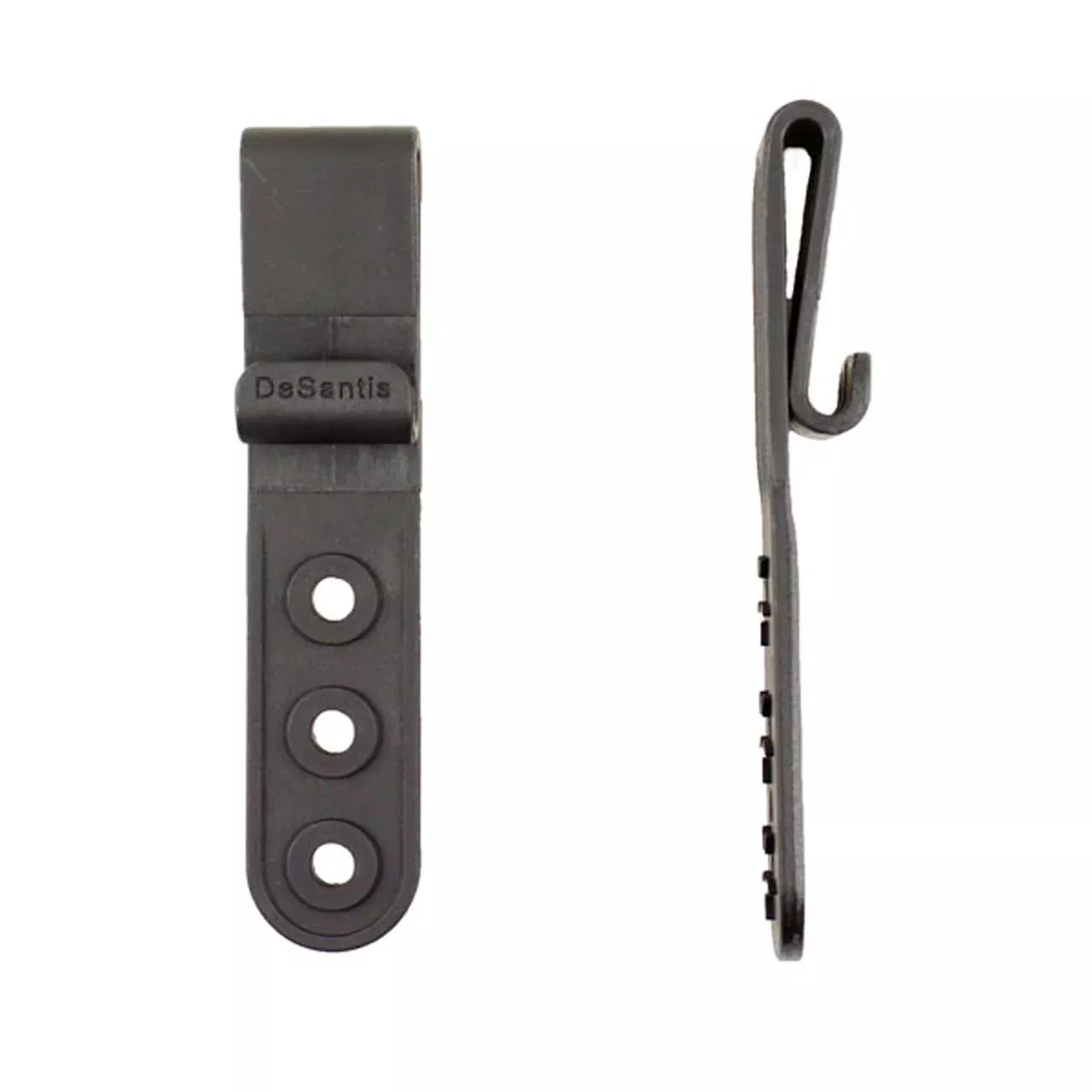 DeSantis GunHide 2 LARGE J-CLIPS (3-HOLE), Black with Ambidextrous Fit