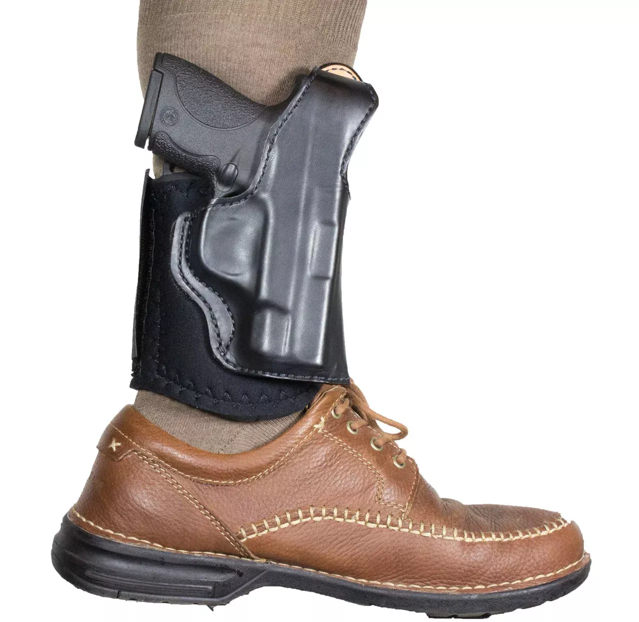 DeSantis GunHide Die Hard Ankle Rig, Glock Make, Black