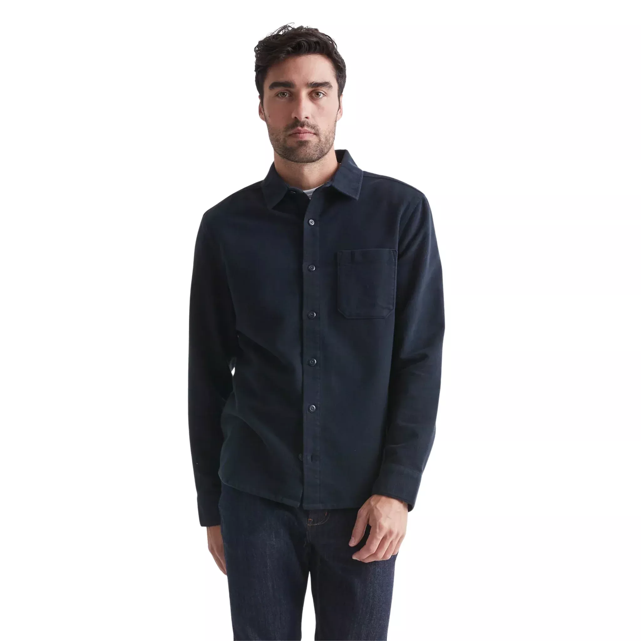 DUER No Sweat Moleskin Shirt - Navy