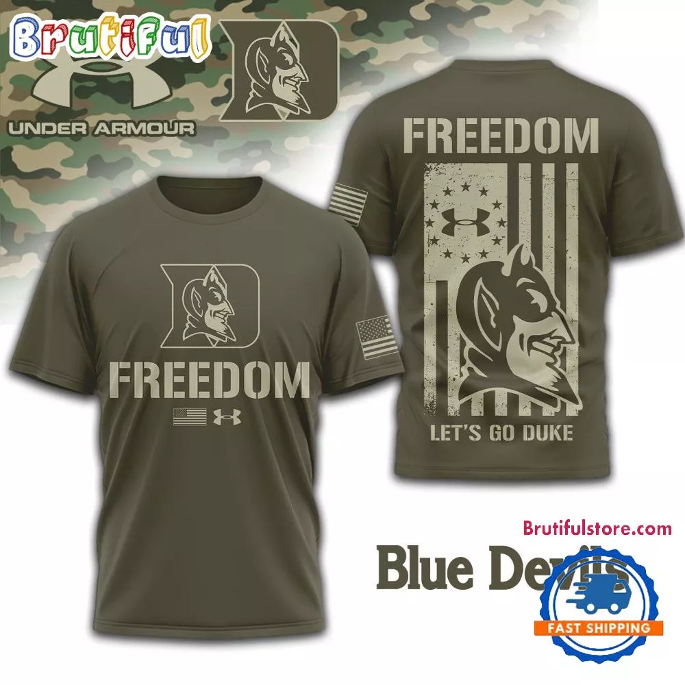 Duke Blue Devils NCAA Freedom Under Armour Limited Edition 3D Shirt