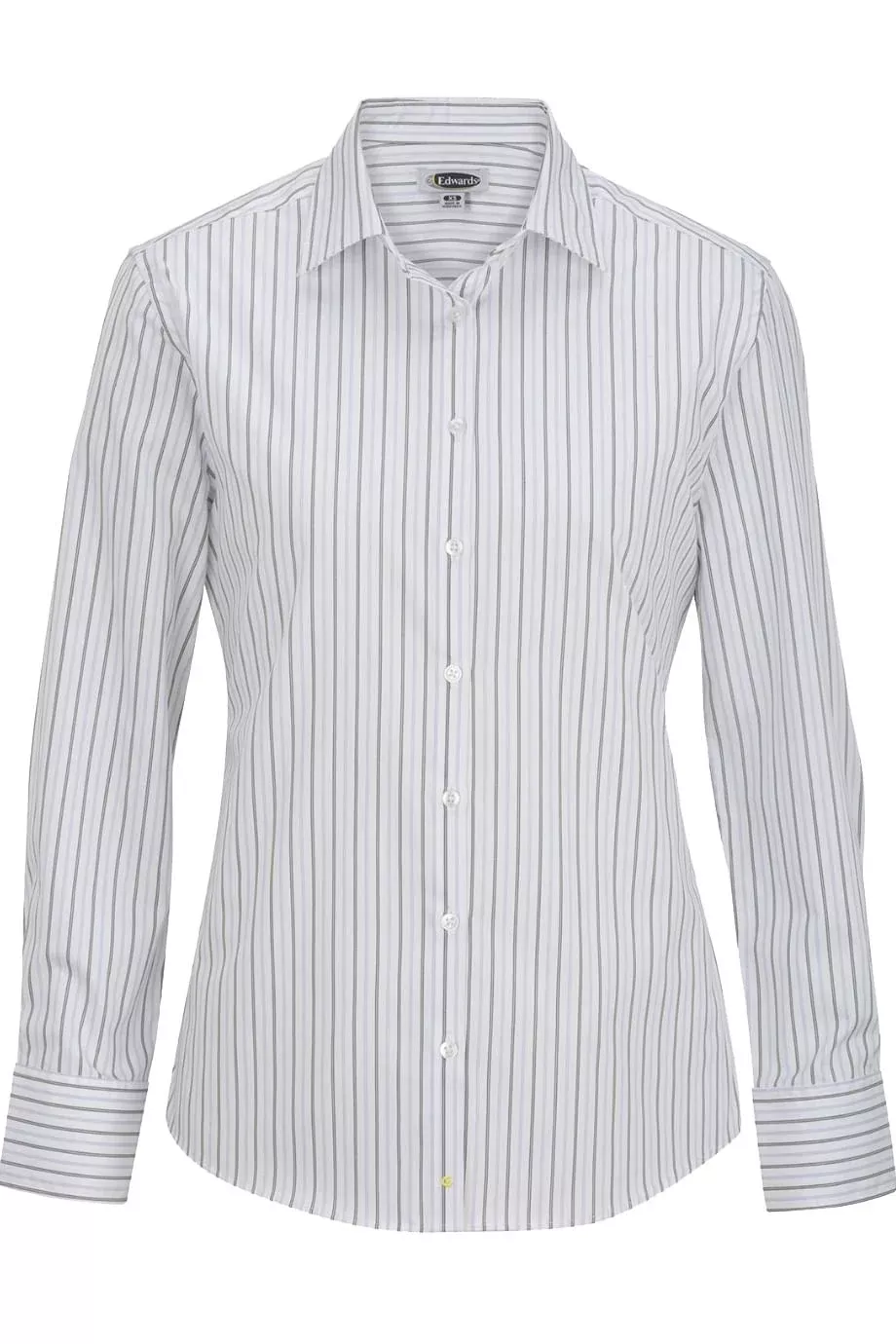 Edwards Garment Womens Long Sleeve Patterned Dress Shirt