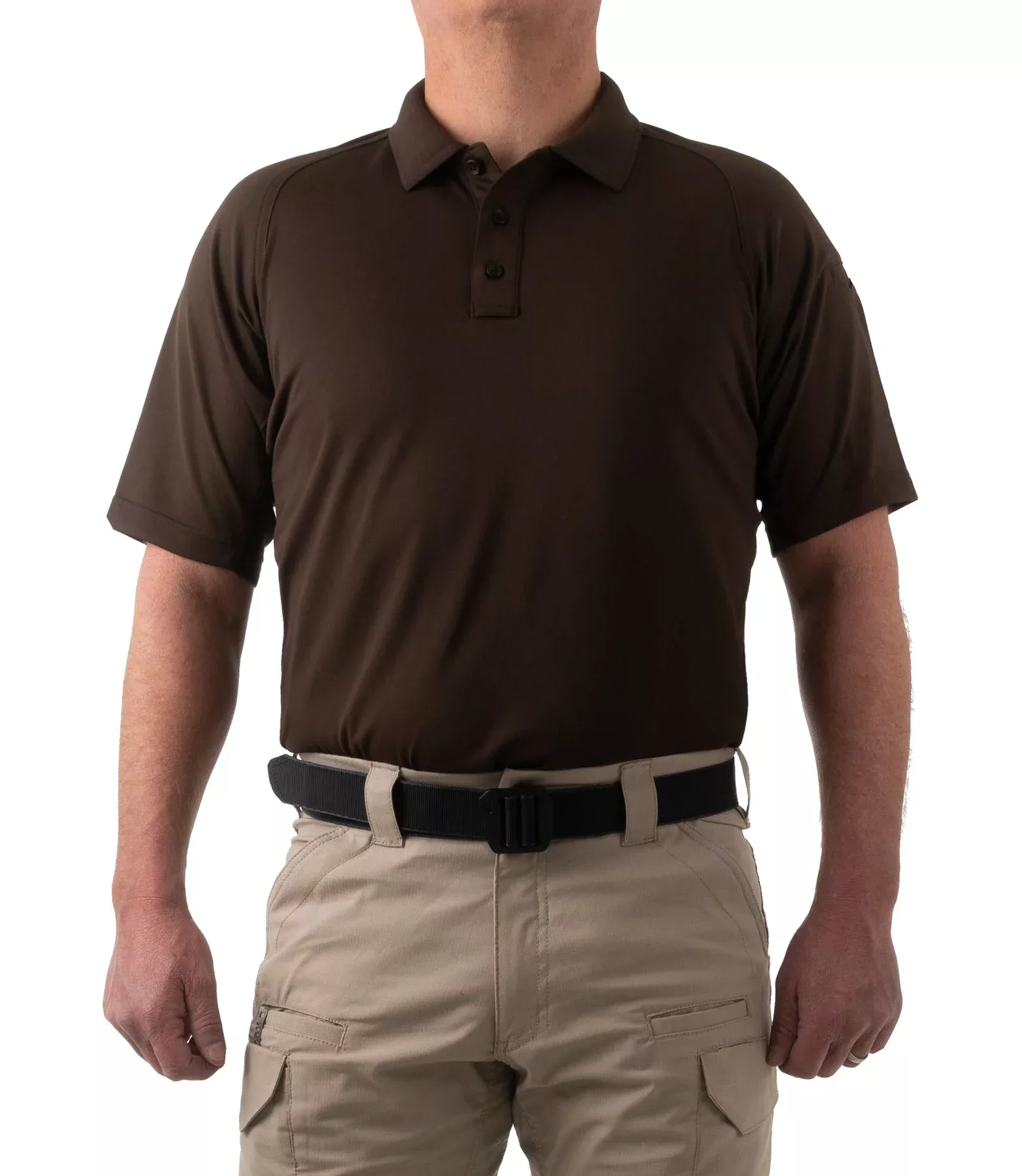 First Tactical Men's Performance Short Sleeve Polo - Kodiak Brown