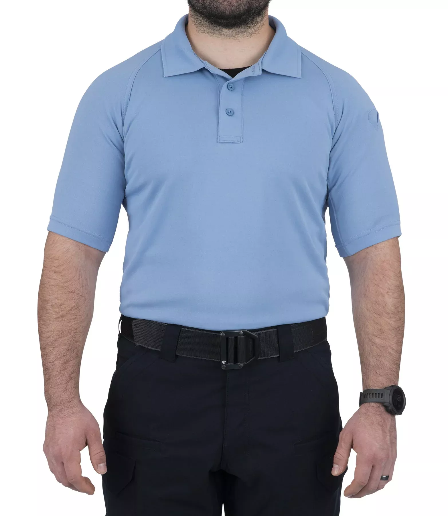 First Tactical Men's Performance Short Sleeve Polo - Medium Blue