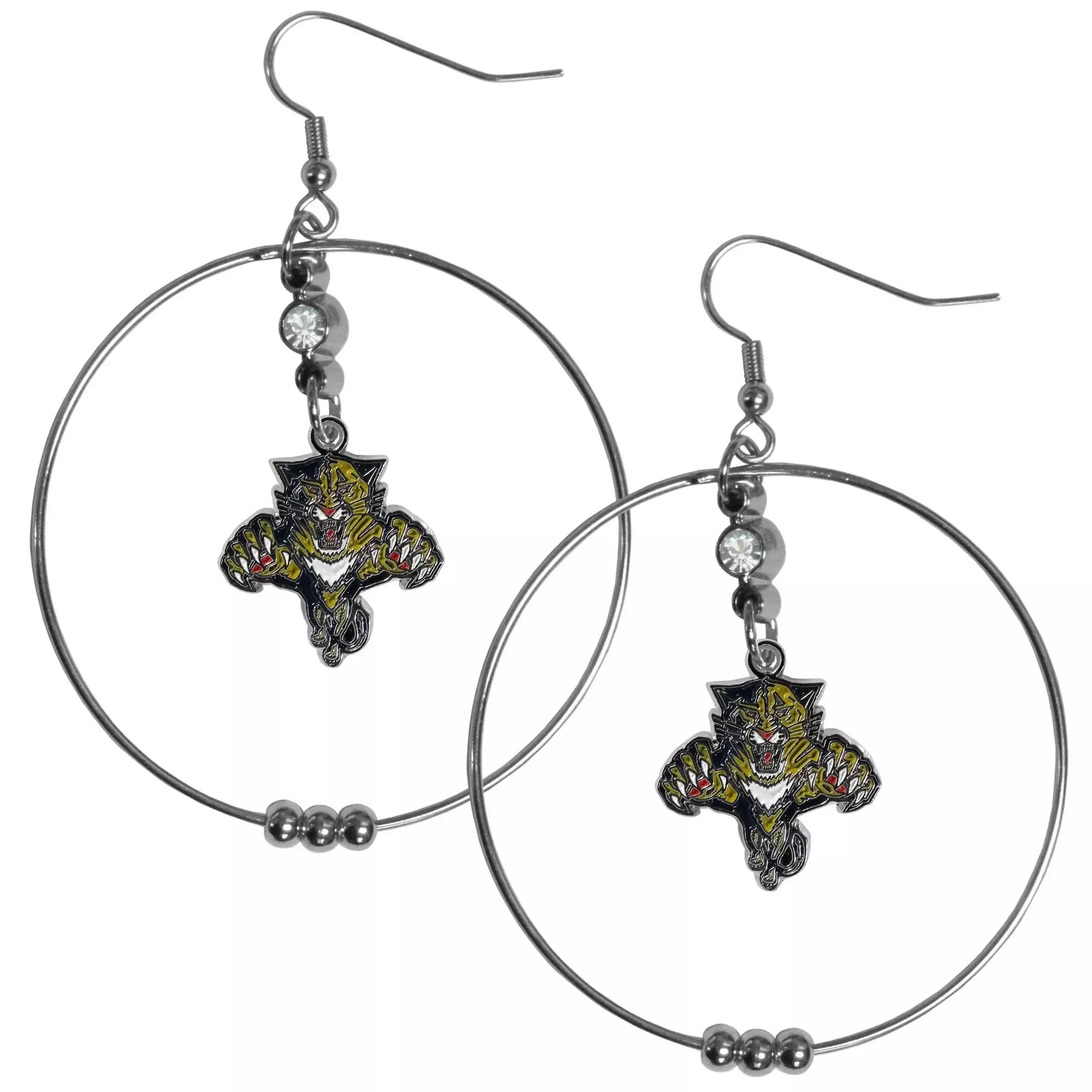 Florida Panthers 2 Inch Hoop Earrings