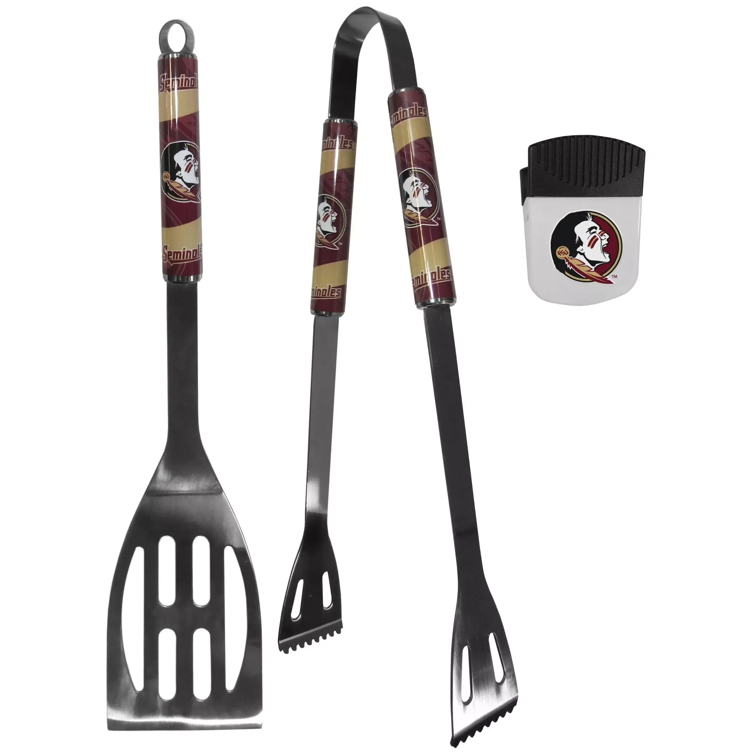 Florida St. Seminoles 2 pc BBQ Set and Chip Clip