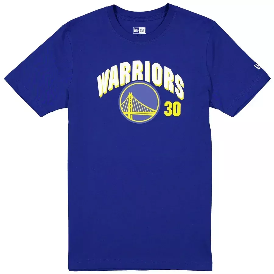 GOLDEN STATE WARRIORS STEPHEN CURRY MEN'S NAME AND NUMBER T- SHIRT - BLUE