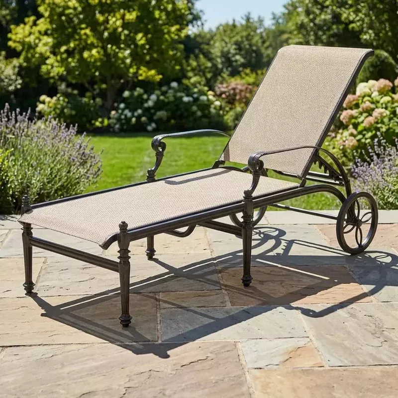 Grand Terrace Sling Chaise Lounge