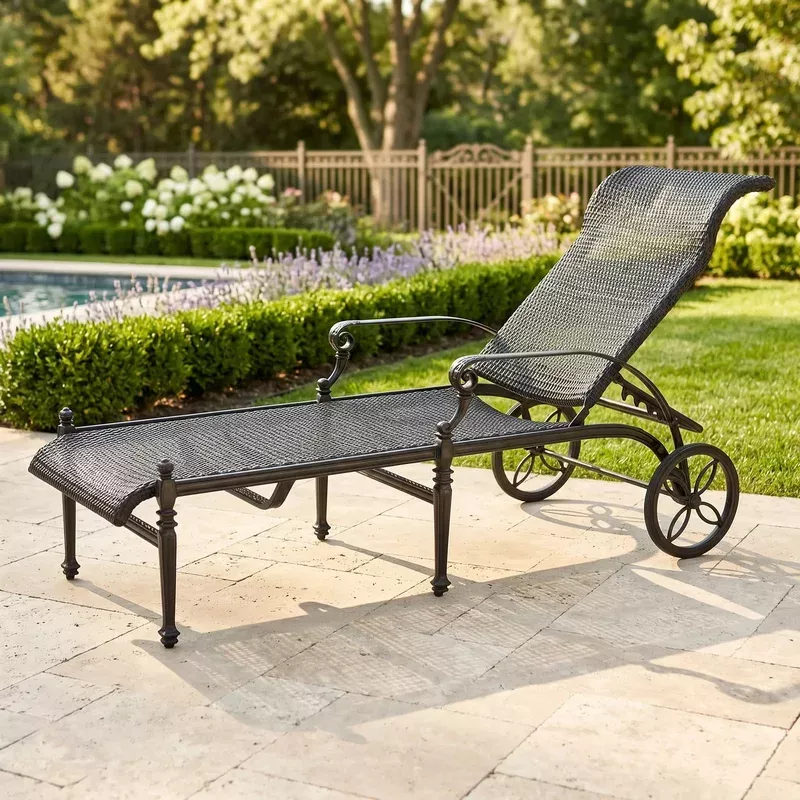 Grand Terrace Woven Chaise Lounge
