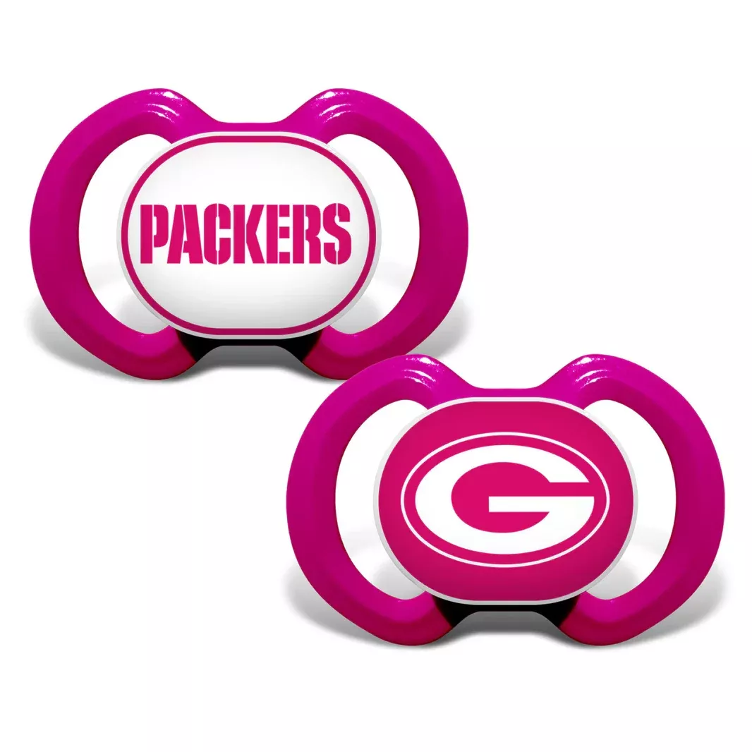GREEN BAY PACKERS2-PACK PACIFIERS - PINK