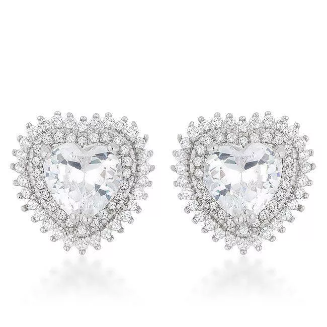 Halo Heart Earrings