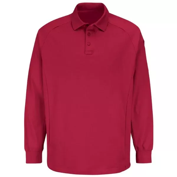 Horace Small New Dimension Long Sleeve Polo - Red