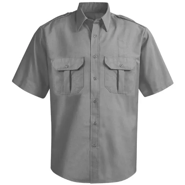 Horace Small New Dimension Ripstop Short Sleeve Shirt - Grey
