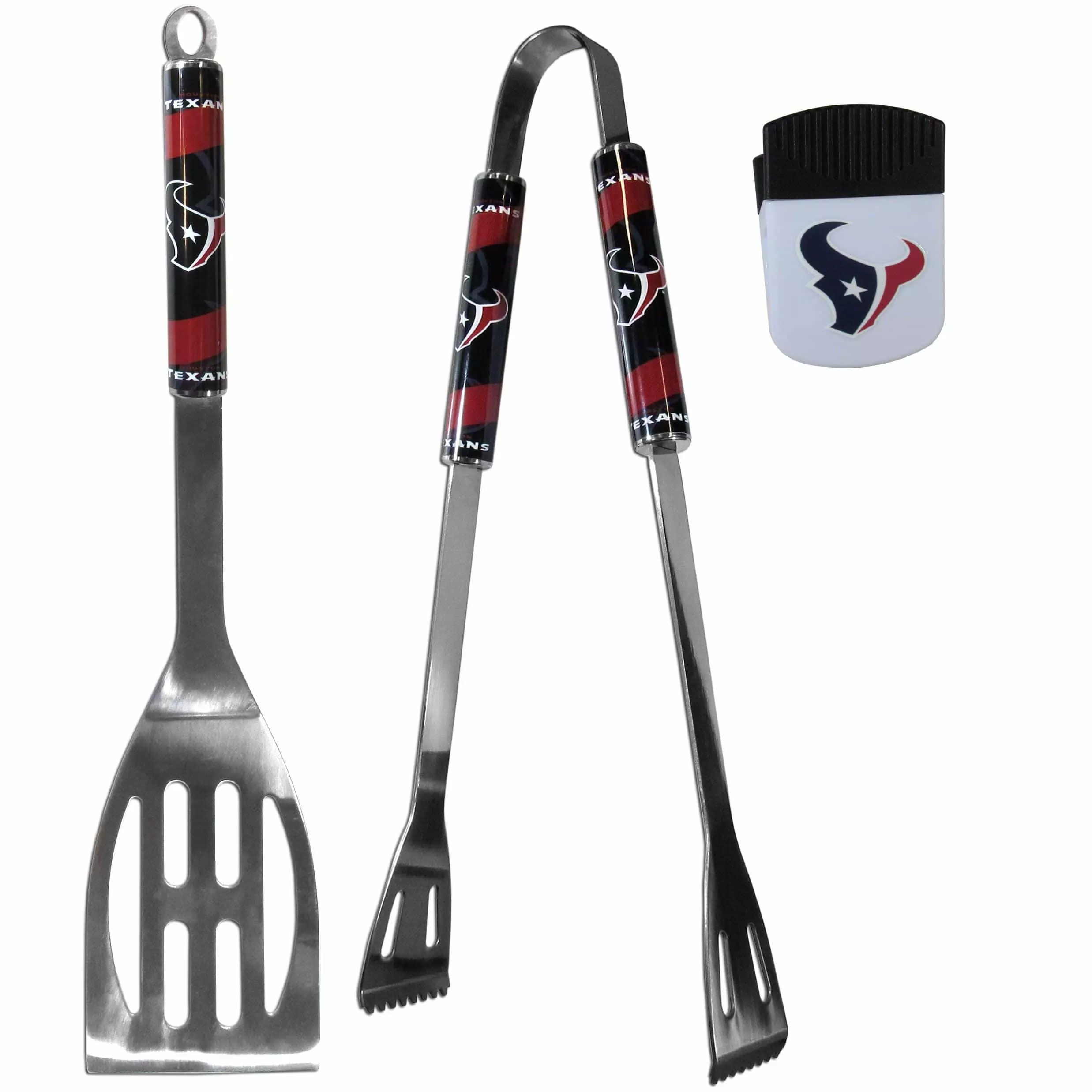 Houston Texans 2 pc BBQ Set and Chip Clip
