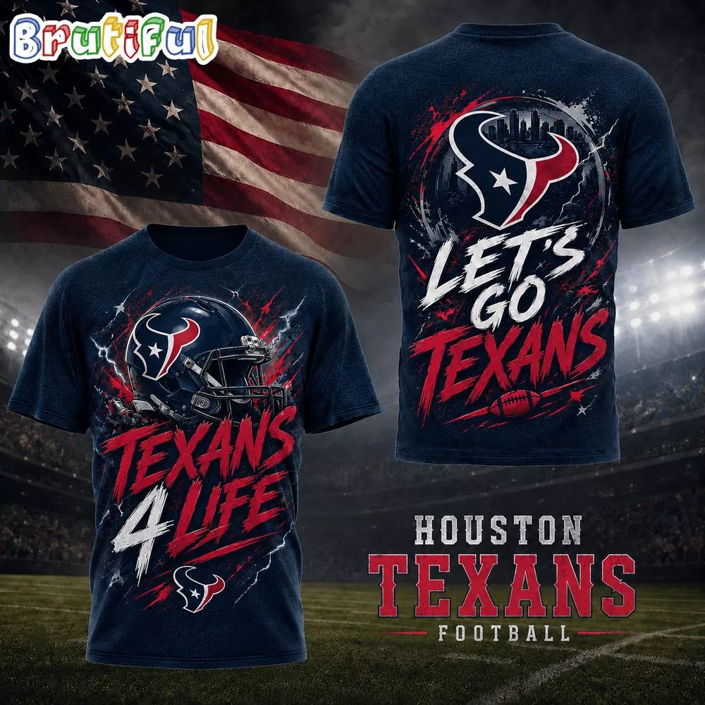 Houston Texans NFL Fan For Life Limited Edition 3D Shirt
