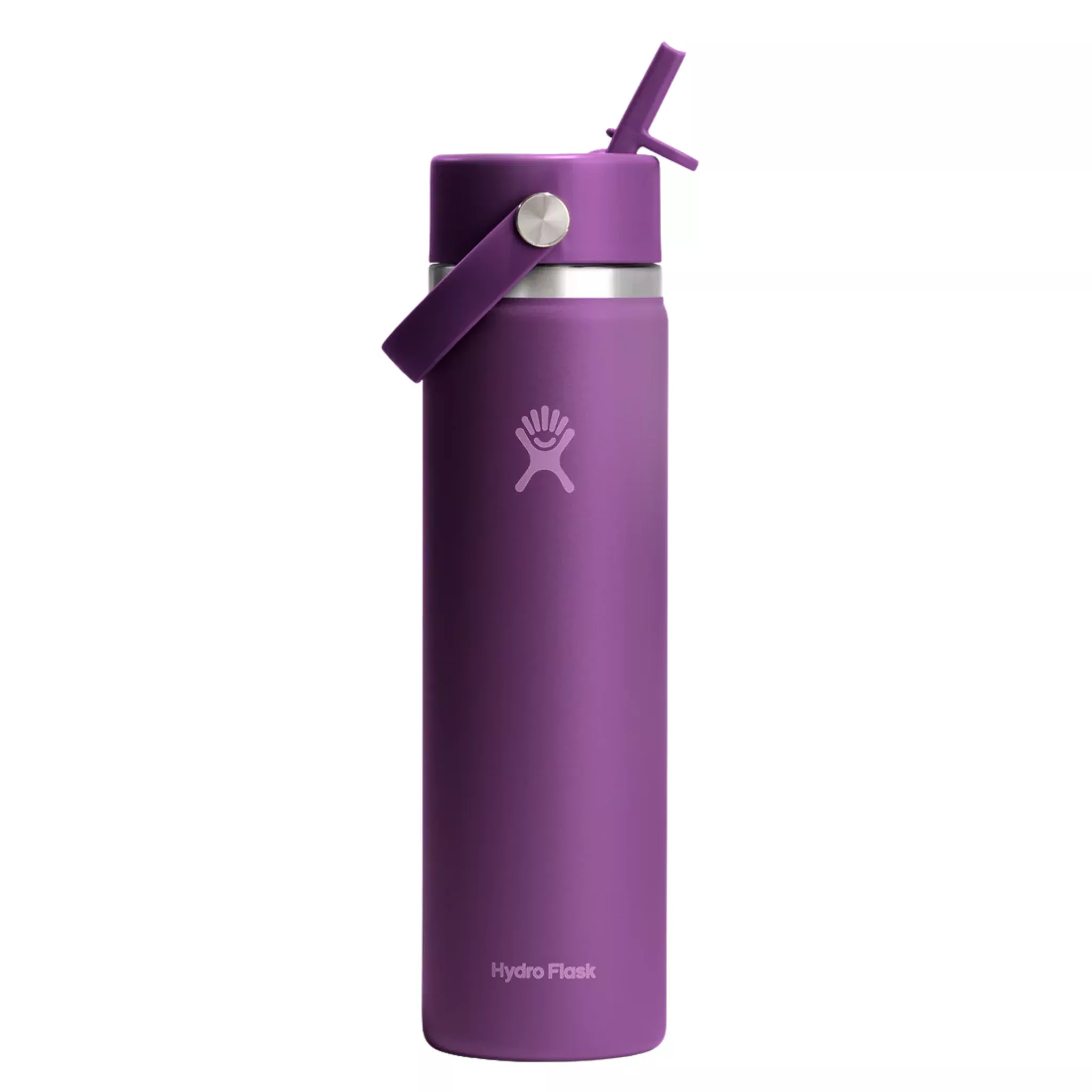 Hydro Flask 24 oz Wide Mouth with Flex Straw Cap - Beachplum Purple