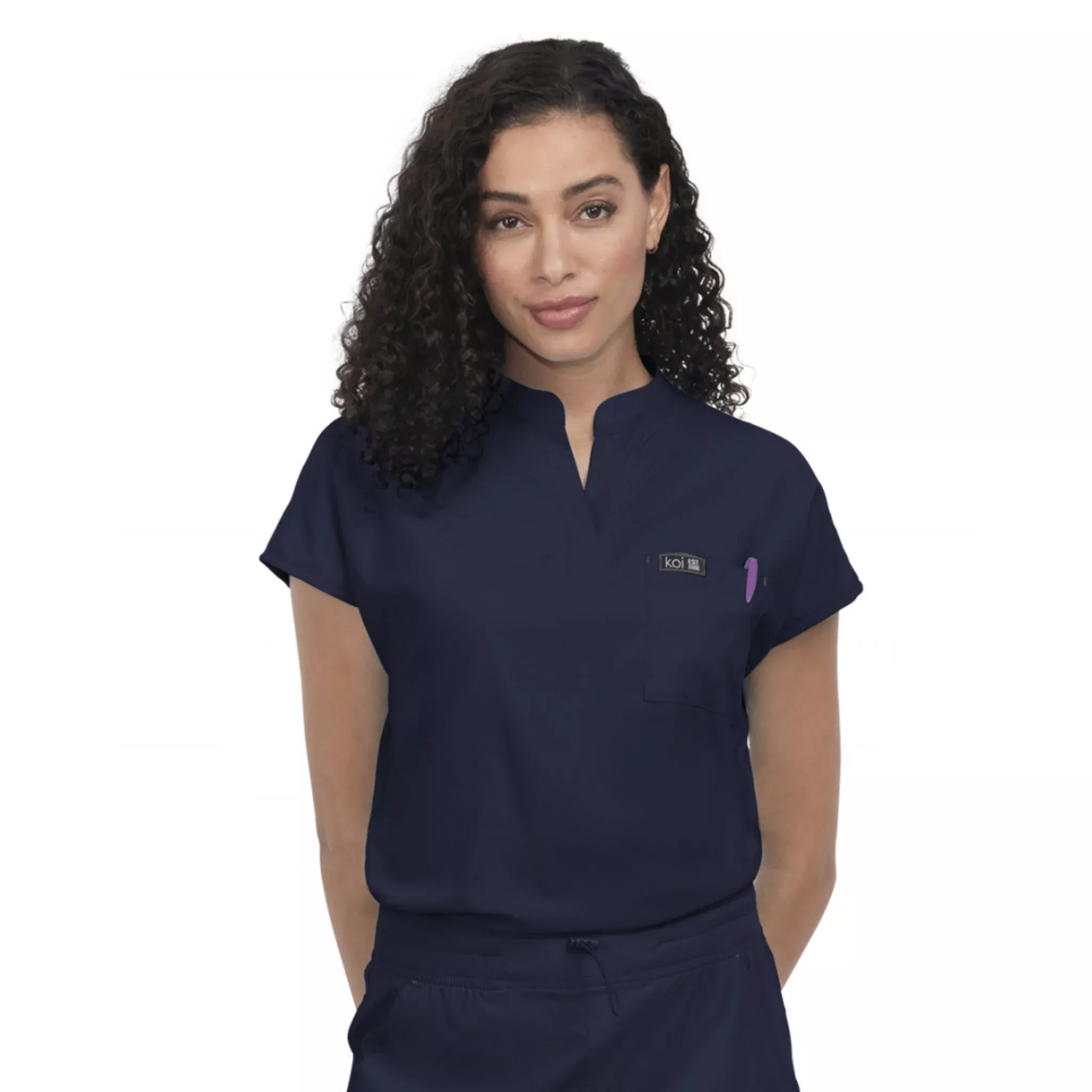 Koi Women’s Ari Scrub Top – Navy