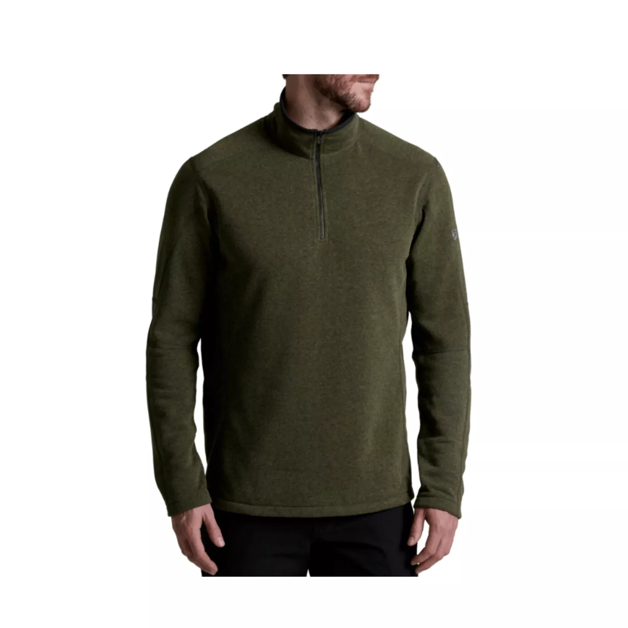 Kuhl Men’s Revel Quarter Zip Sweater – Moss Stone