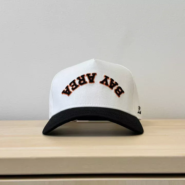 Laces Bay Area Downside Up Adjustable Hat- Black/Orange