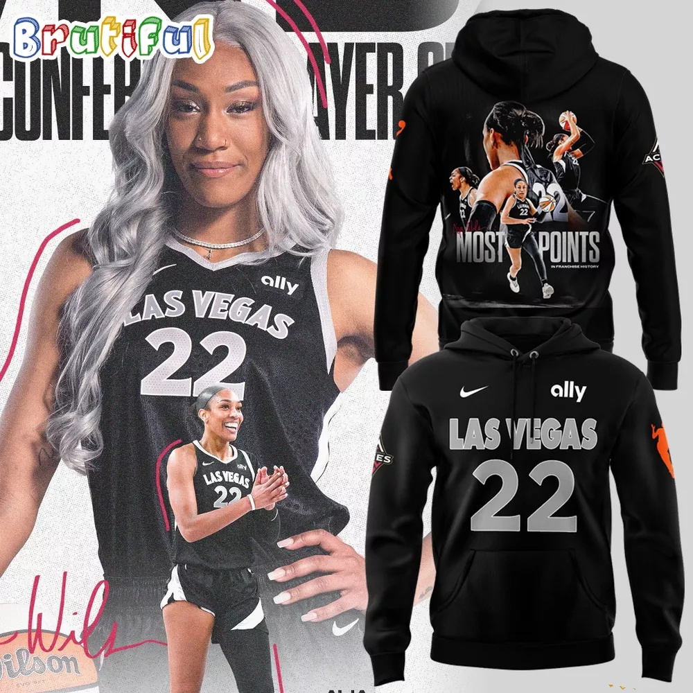 Las Vegas Aces Wilson 22 Basketball Hoodie