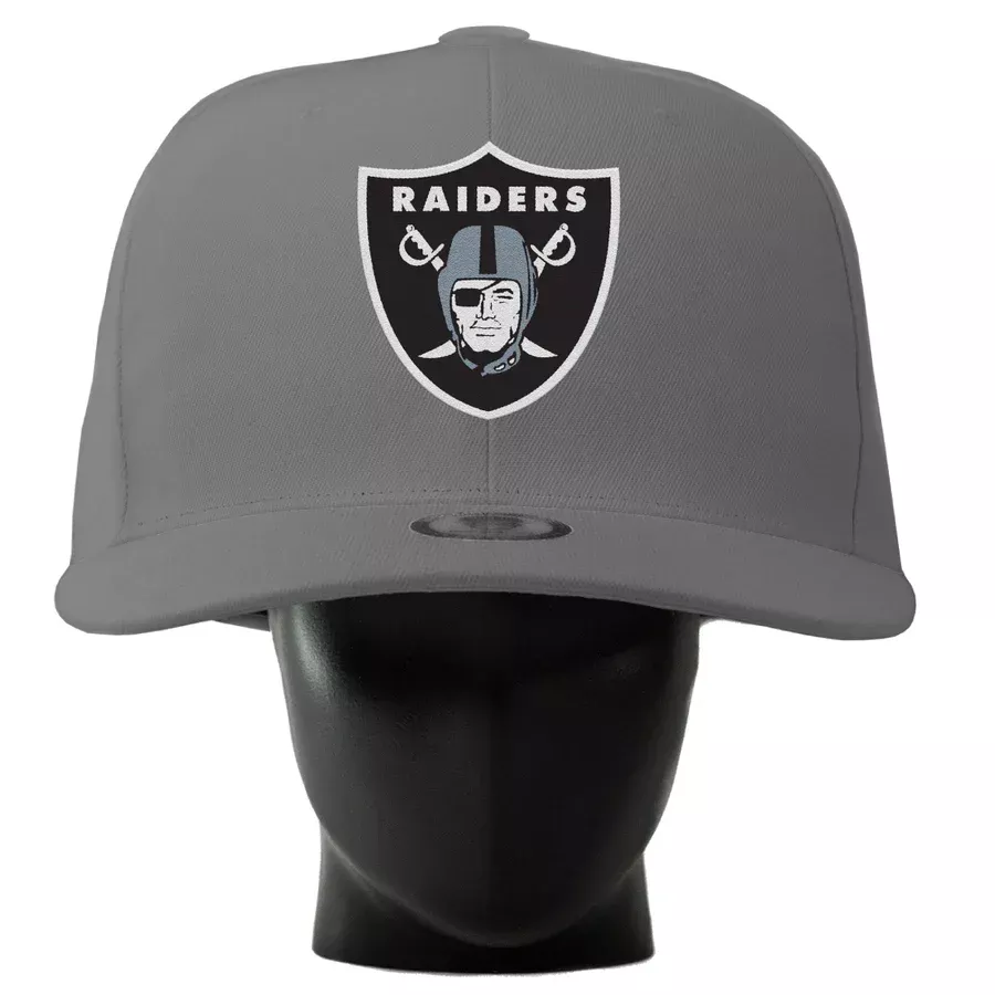 LAS VEGAS RAIDERS NOGGIN OVERSIZED HAT – GRAY