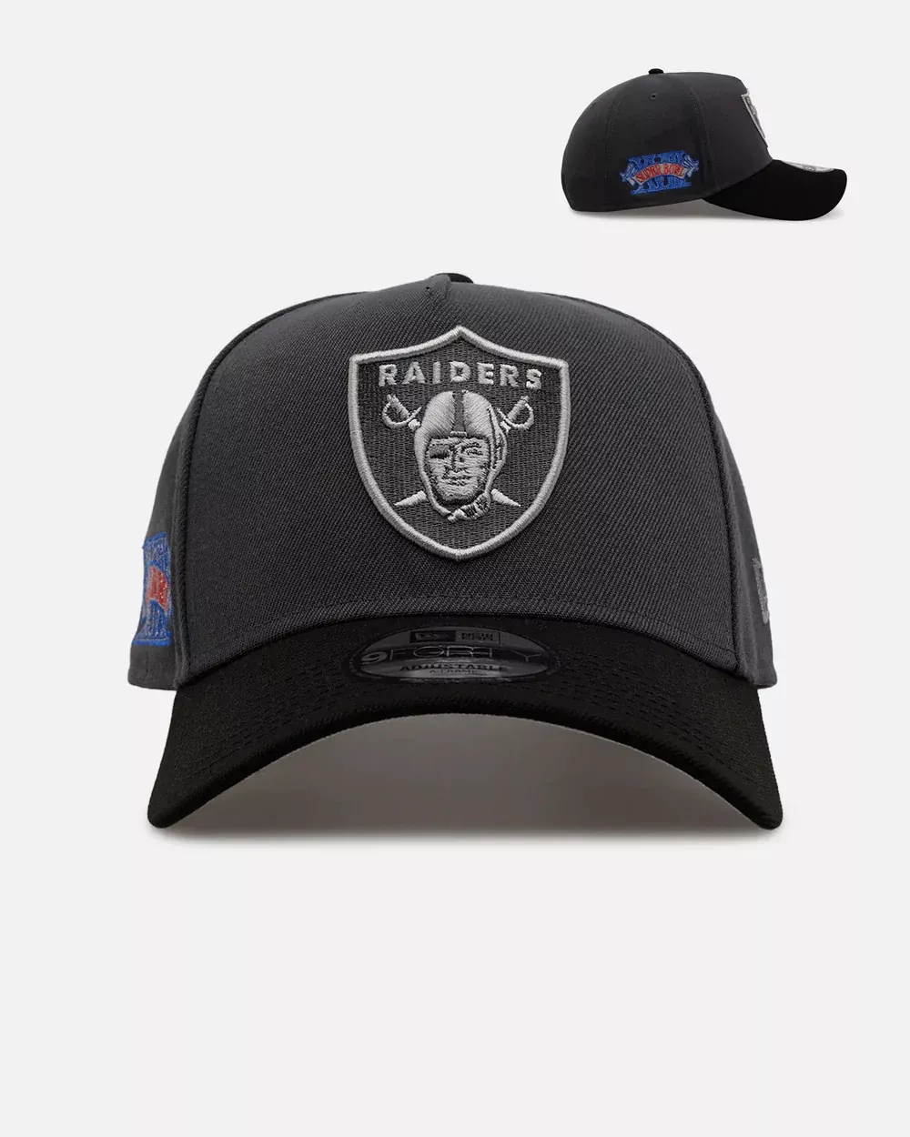 Las Vegas Raiders ‘Stealth 2.0’ 9FORTY A-Frame Snapback- GREY/BLACK