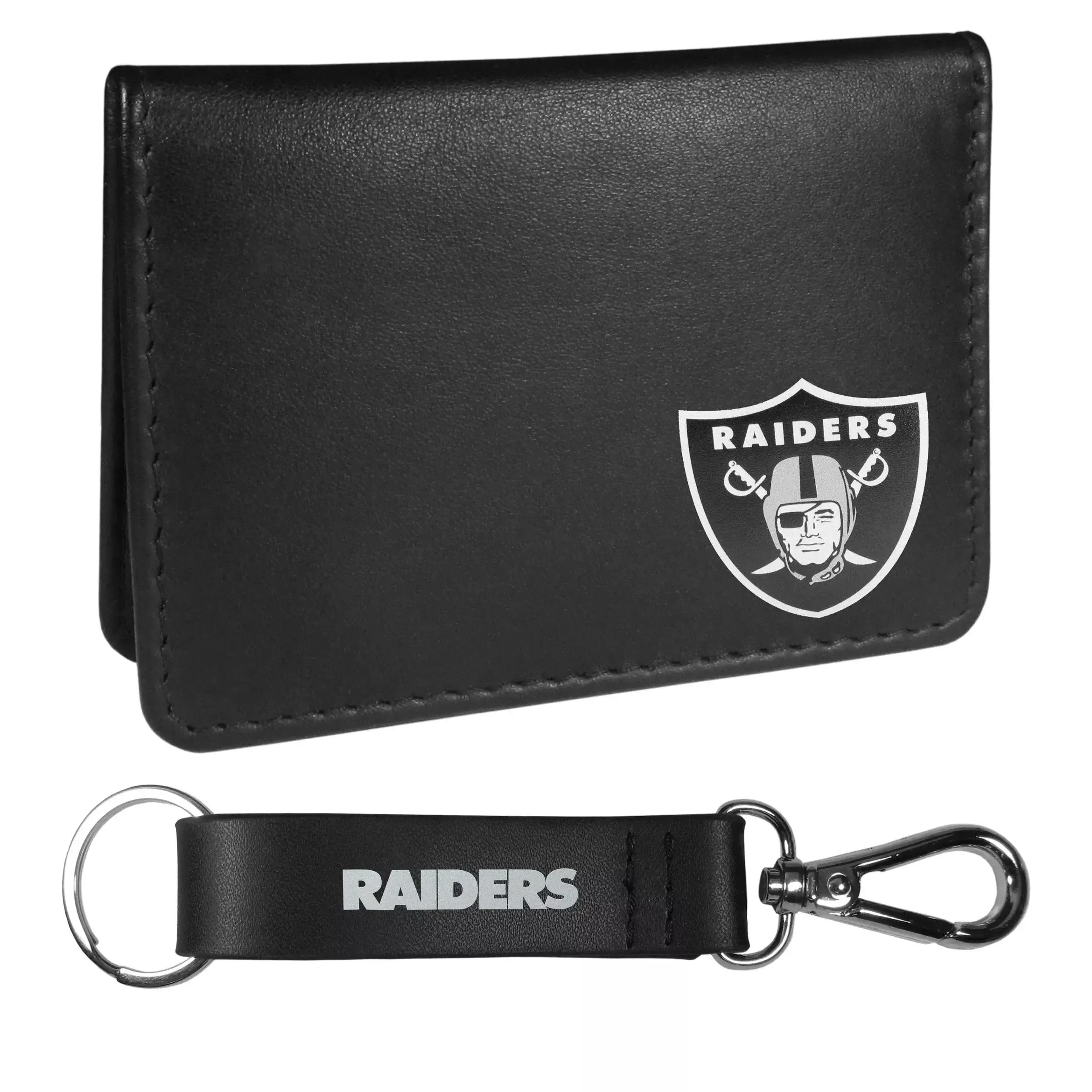 Las Vegas Raiders Weekend Bi-fold Wallet & Strap Key Chain