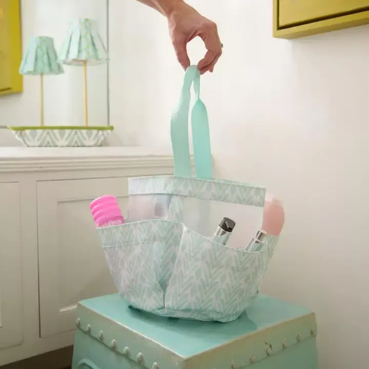 Laura Park Petite Frond Mint Shower Caddy