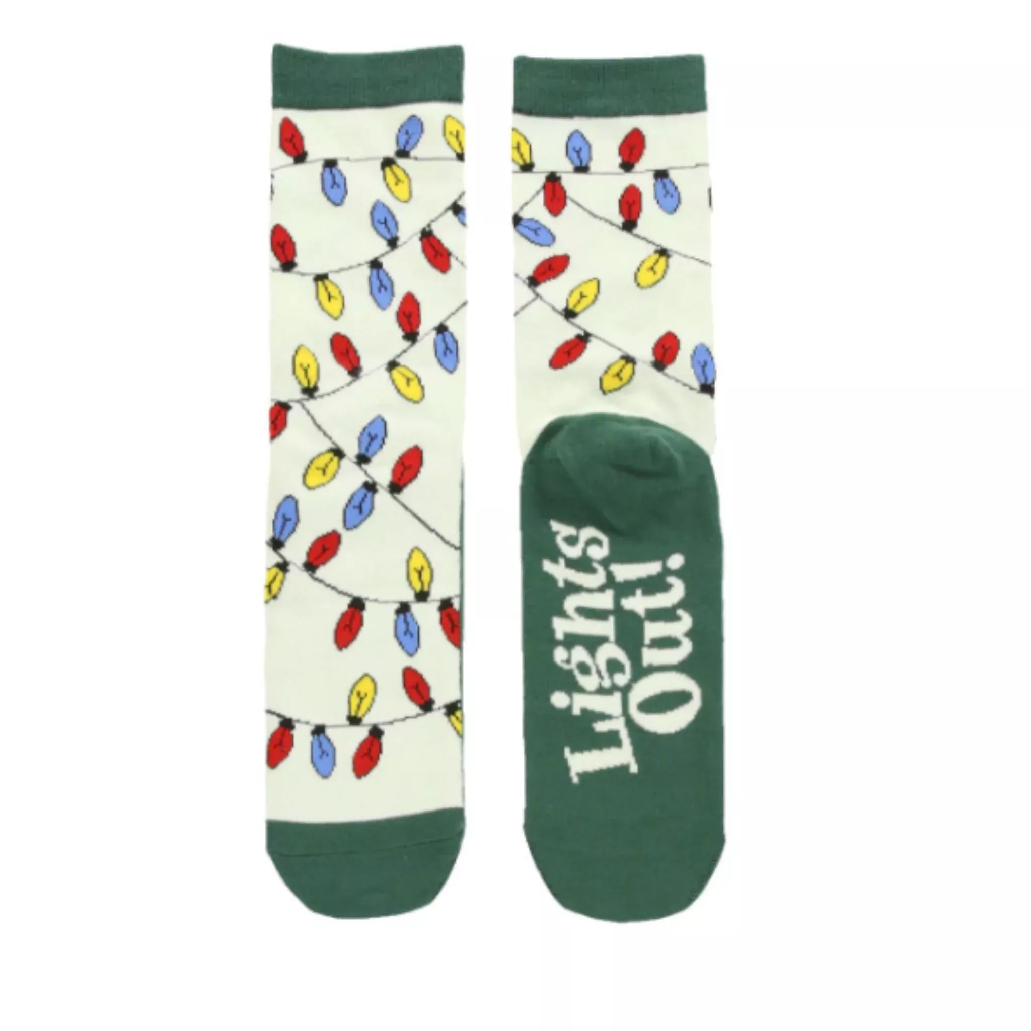 Lazy One Lights Out Crew Sock - Green
