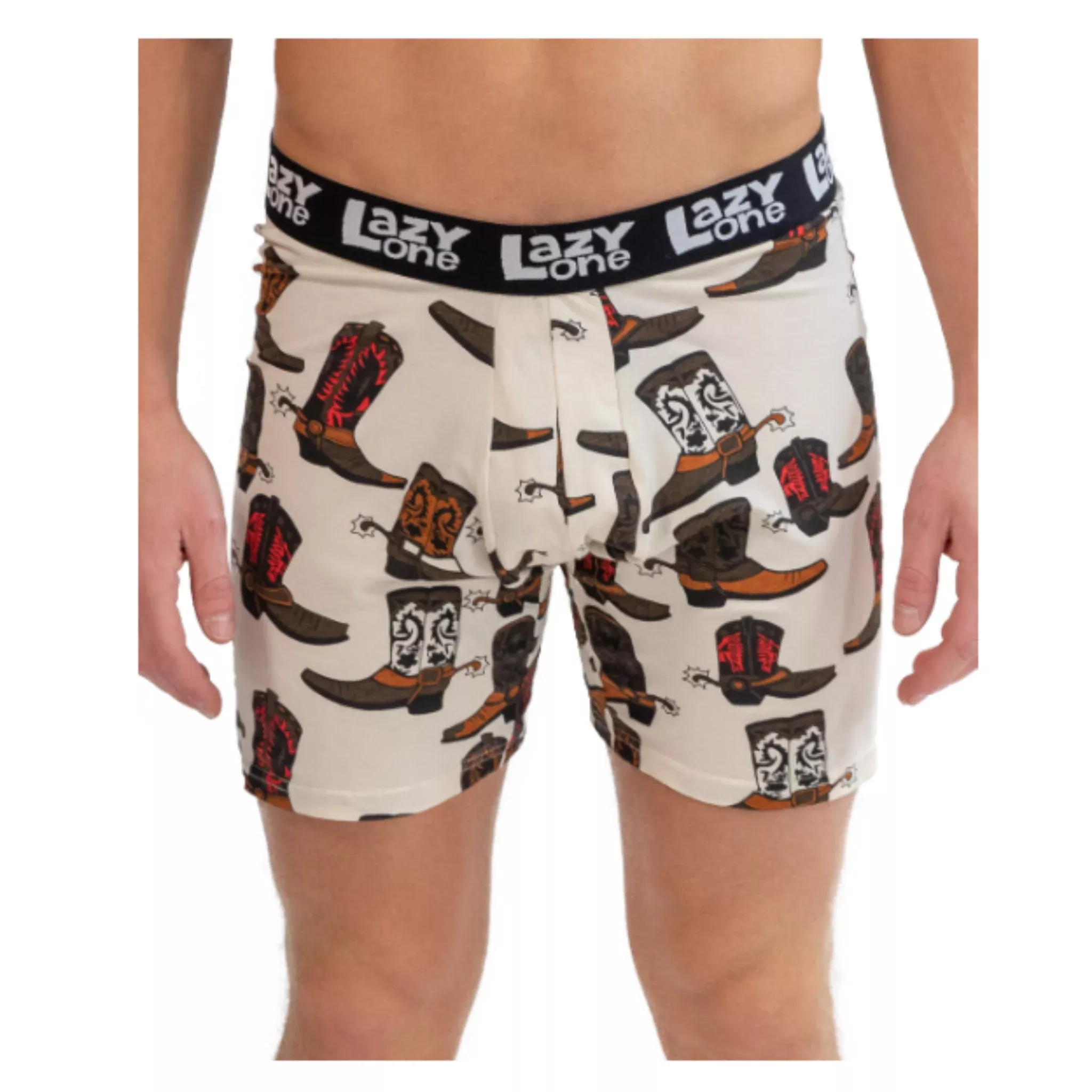 Lazy One Men’s Boot Boxer – Natural