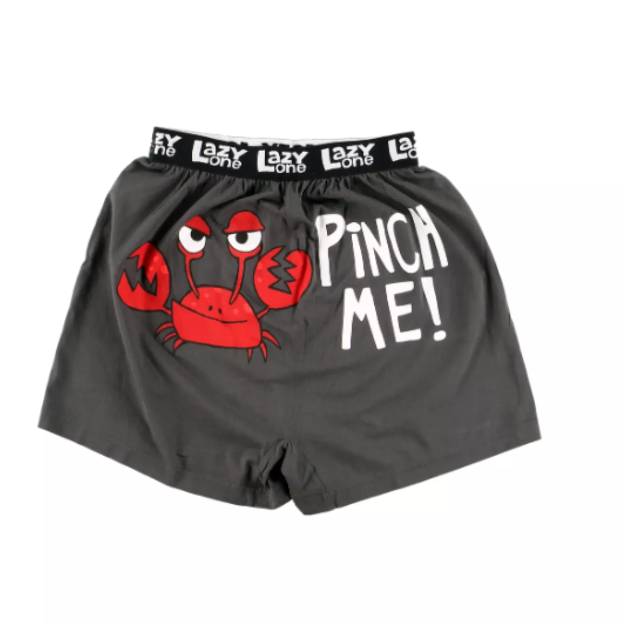 Lazy One Men’s Crabby Boxer – Slate Grey