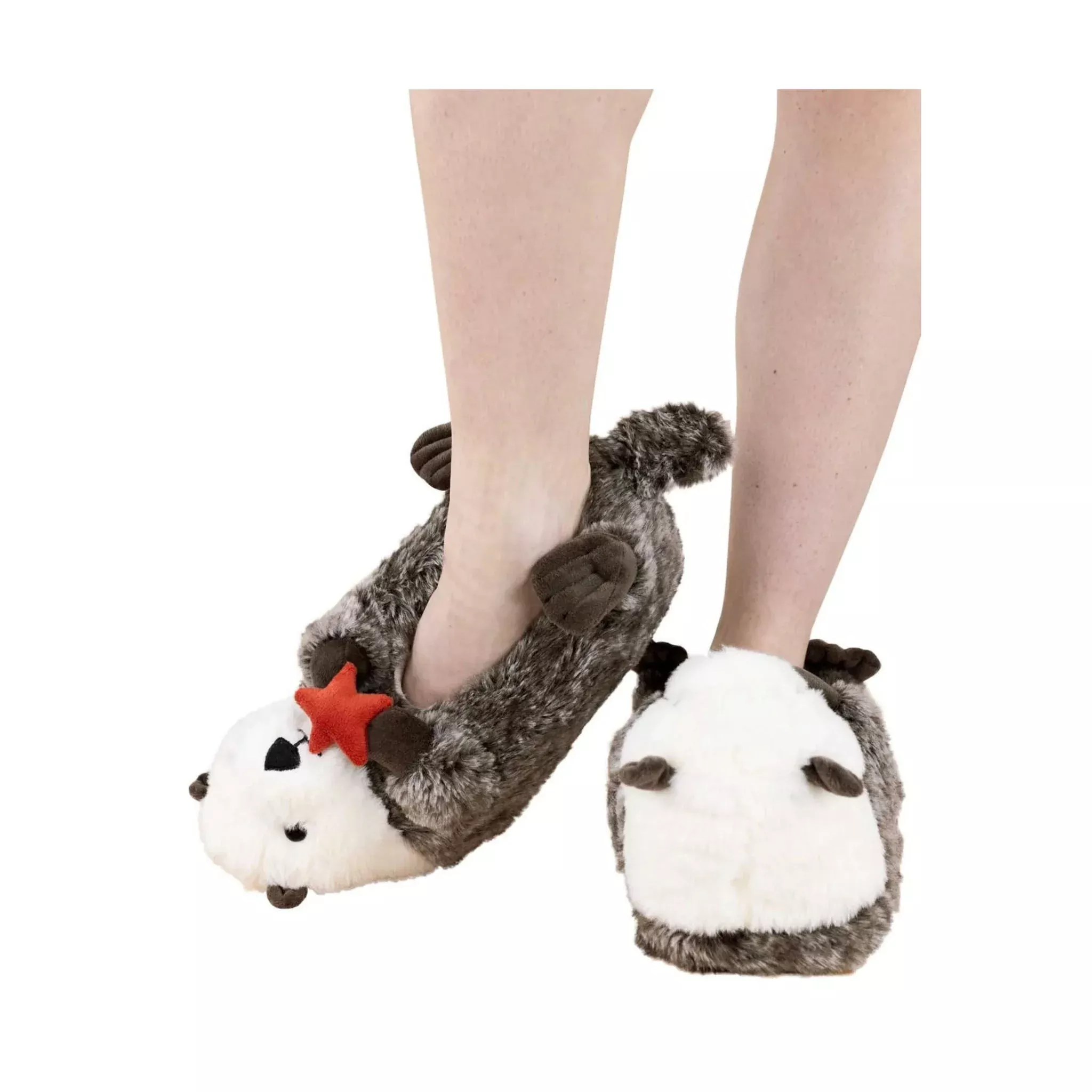 Lazy One Otter Slippers – Brown