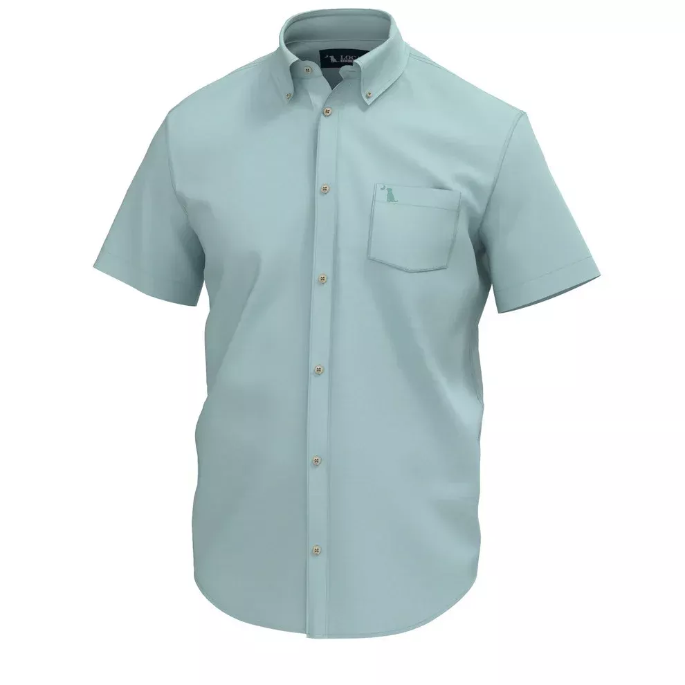Local Boy Men's Low Country Button Down - Mint