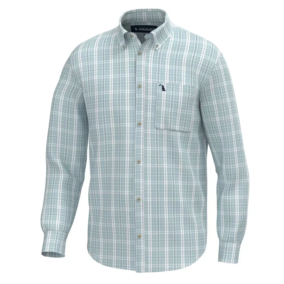 Local Boy Men's Sherry Shirt - Mist/Teal/Light Blue