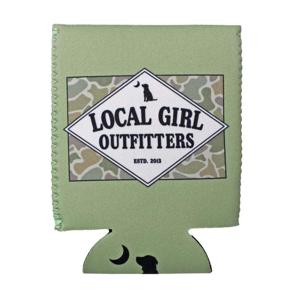 Local Girl Koozie – Founder’s Flag Forest Camo Desert