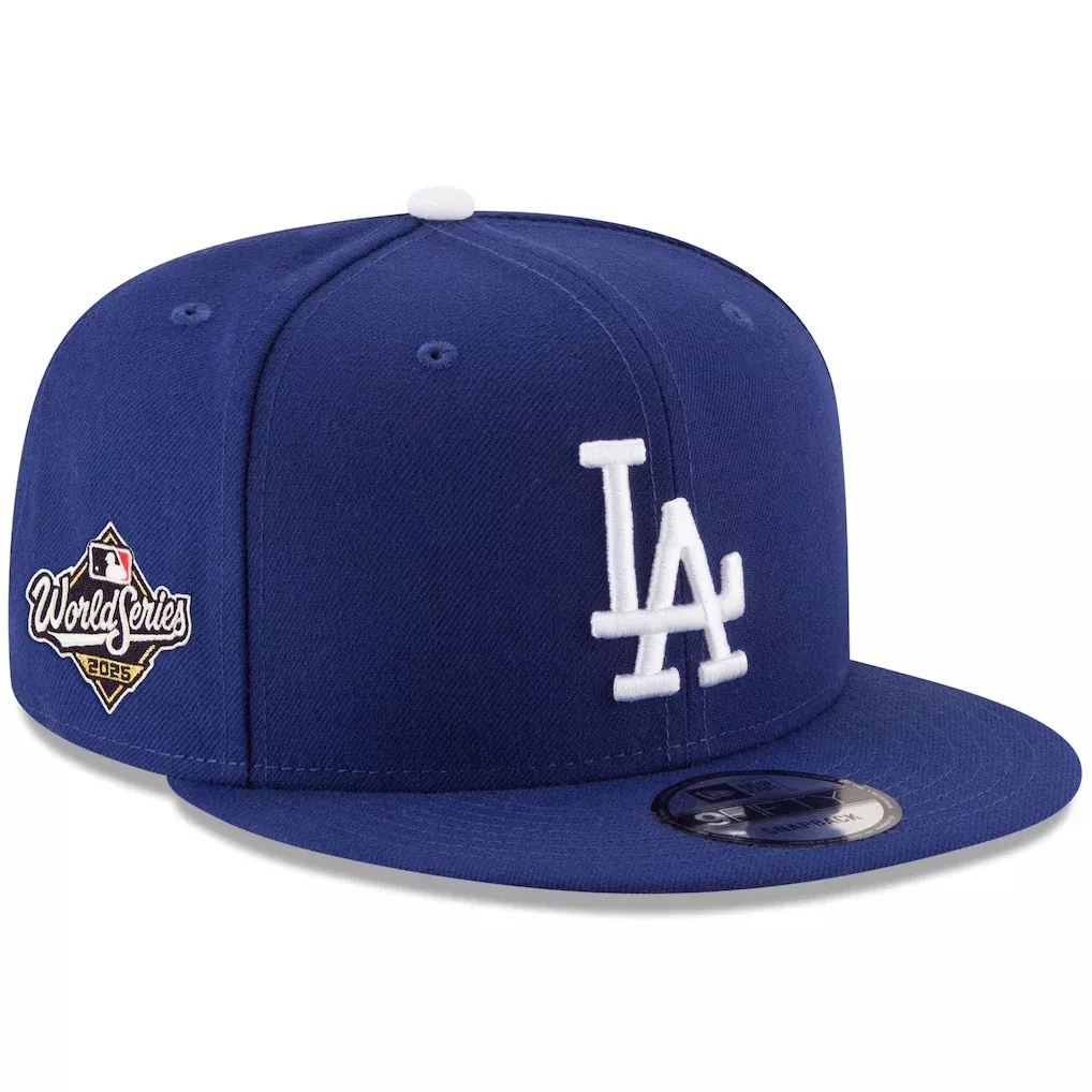 LOS ANGELES DODGERS 2025 WORLD SERIES SIDE PATCH 9FIFTY SNAPBACK HAT - ROYAL BLUE
