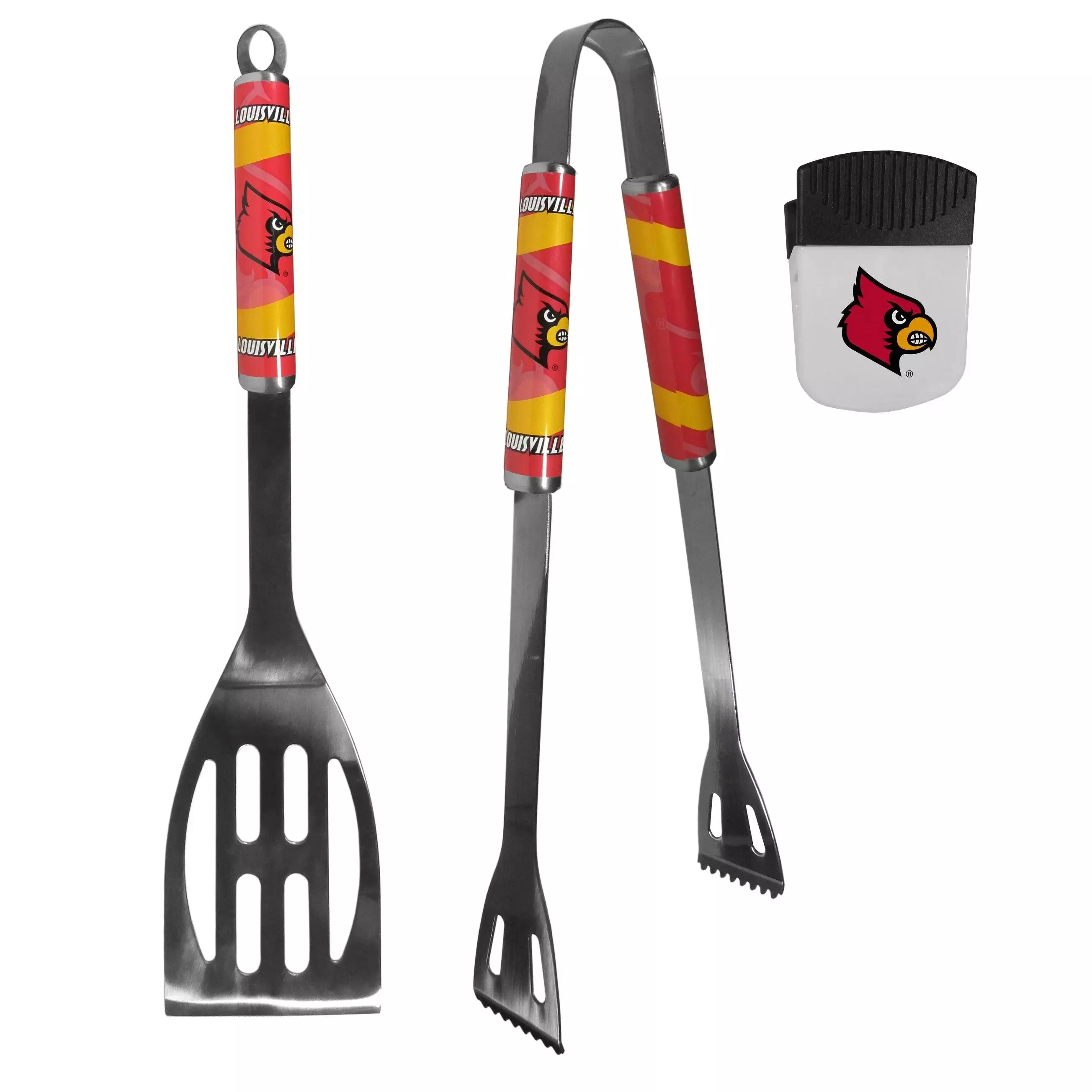 Louisville Cardinals 2 pc BBQ Set and Chip Clip