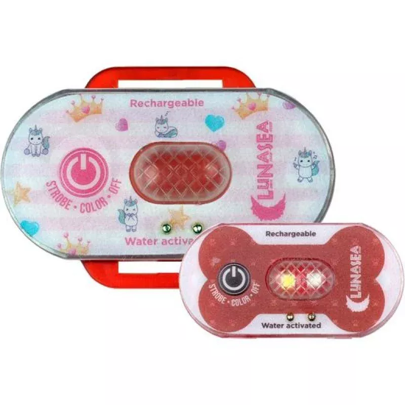 Lunasea – Water Activated Safety Device Transmitter with Strobe, Red