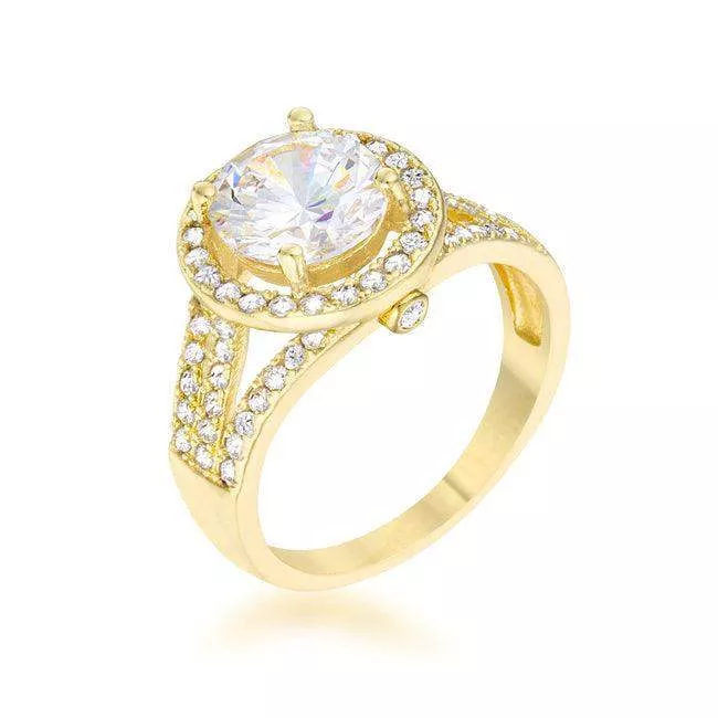 Marylin 2.5ct CZ 14k Gold Classic Ring