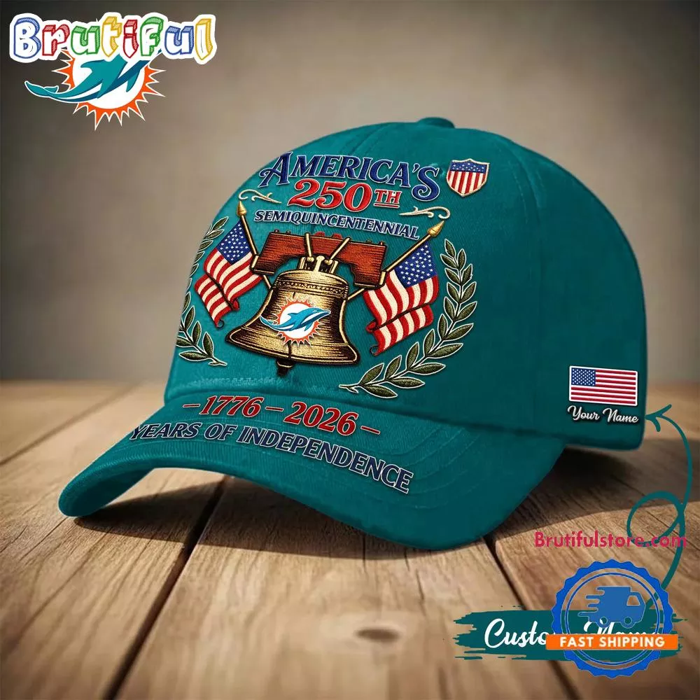 Miami Dolphins NFL 1776-2026 Years Of Independence Classic Cap