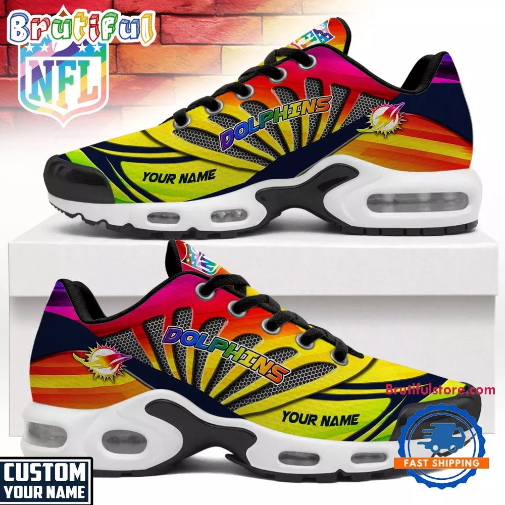 Miami Dolphins NFL Pride Month Custom Air Max Plus Shoes